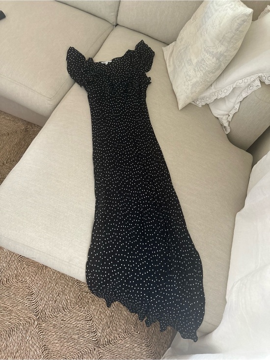 Reformation Dresses & Skirts - Reformation Black Polka Dot Maxi Dress